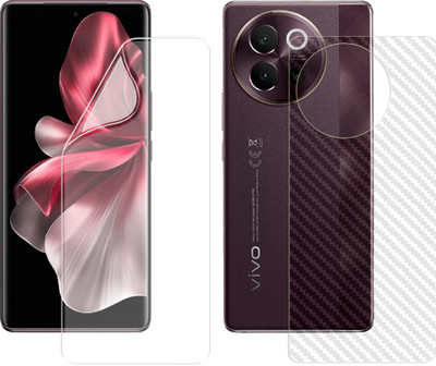 SOMTONE Front and Back Screen Guard for vivo V40 Lite 5G (1 HYDROGEL SCREEN PROTECTOR WITH 1 CARBON FIBER SKIN)(Pack of 1)
