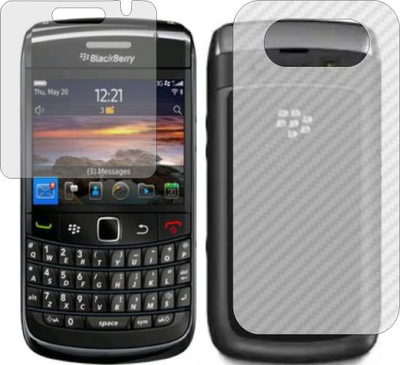 Mobling Front and Back Screen Guard for BLACKBERRY BOLD 3 9780 (Front 9H Hardness Matte & Carbon Fiber Skin for Back)(Pack of 2)