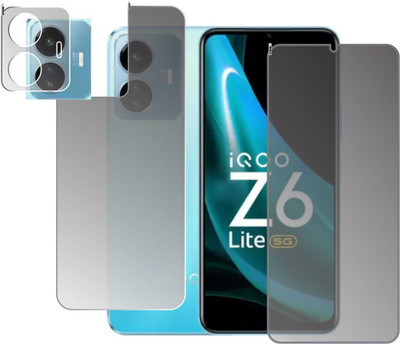 chakoor Front and Back Screen Guard for IQOO Z6 Lite 5G(Pack of 3)