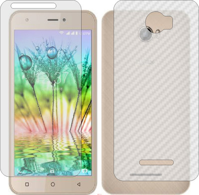 Mobling Front and Back Screen Guard for INTEX AQUA NOTE 5.5 (Front 9H Hardness Matte & Carbon Fiber Skin for Back)(Pack of 2)