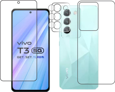 chakoor Front and Back Screen Guard for vivo T3 5G(Pack of 3)