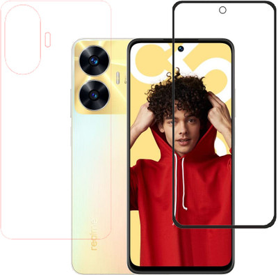 SPRITZEN Front and Back Screen Guard for Realme C55, Realme Narzo N55(Pack of 2)