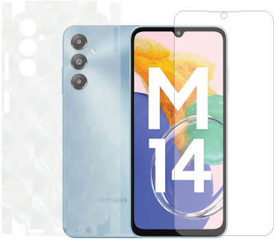 tiddler Front and Back Screen Guard for Samsung Galaxy M14(Pack of 1)