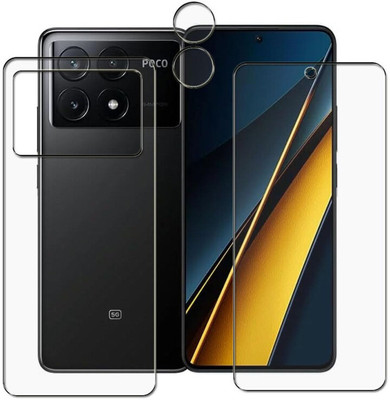 KANCHA Front and Back Screen Guard for POCO X6 PRO 5G(Pack of 2)