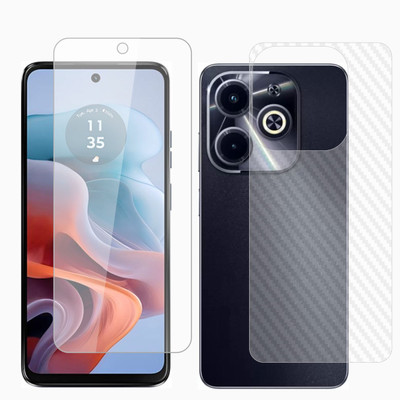 Vatsin Front and Back Screen Guard for Tecno Spark 20C, Tecno Spark 20C [Back Carbon Fiber](Pack of 2)