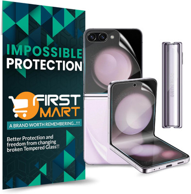 FIRST MART Front and Back Screen Guard for Samsung Galaxy Z Flip5 5G, Samsung Z Flip 5 5G, 4 Layer Unbreakable Membrane for Front, Back and Side Film(Pack of 1)