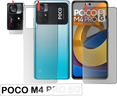 chakoor Front and Back Screen Guard for POCO M4 Pro 5G(Pack of 3)