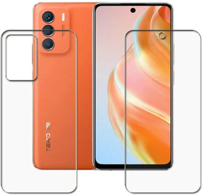 DVTECH Front and Back Screen Guard for 9H Crystal Clear Front And Carbon Fiber BackInfinix Zero 2023(Pack of 1)