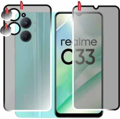 chakoor Front and Back Screen Guard for Realme C33(Pack of 3)