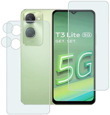 MOKPLZ Front and Back Screen Guard for VIVO T3 LITE 5G(Pack of 3)