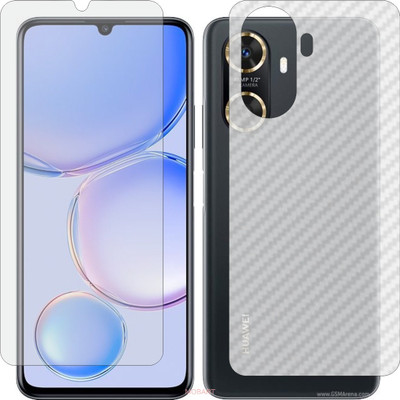 MOBART Front and Back Screen Guard for HUAWEI ENJOY 60 (Front Matte Finish & Back 3d Carbon Fiber)(Pack of 2)