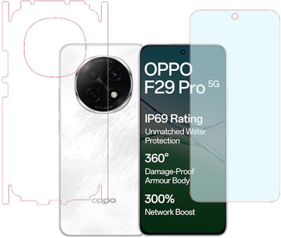 SPRITZEN Front and Back Screen Guard for Oppo F29 Pro 5G, Front Matte Back Clear(Pack of 2)