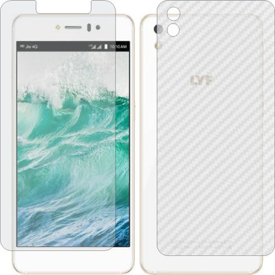 Mobling Front and Back Tempered Glass for LYF WATER 8(Pack of 2)