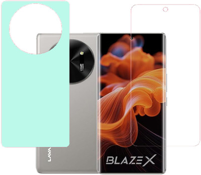 VAYUVAULT Front and Back Screen Guard for LAVA Blaze x(Pack of 2)