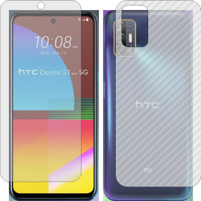 Mobling Front and Back Tempered Glass for HTC 21 PRO 5G(Pack of 2)