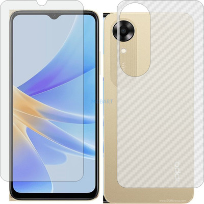 MOBART Front and Back Screen Guard for OPPO CPH2471 (Front Matte Finish & Back 3d Carbon Fiber)(Pack of 2)