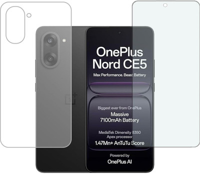 GLAMEECH Front and Back Screen Guard for ONEPLUS NORD CE 5 5G, NORD CE5, NORD CE 5 5G, ONE PLUS NORD CE5(Pack of 2)