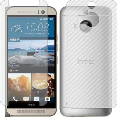MOBART Front and Back Screen Guard for HTC ONE M9 PLUS PRIME (Front Matte Finish & Back 3d Carbon Fiber)(Pack of 2)