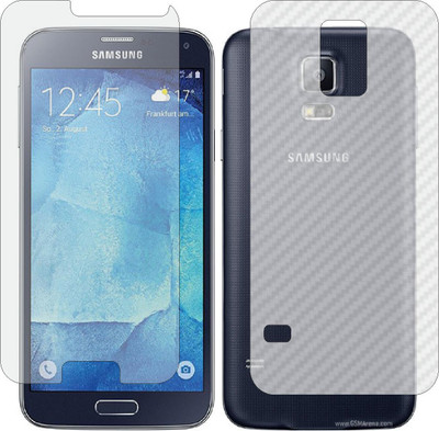 ZINGTEL Front and Back Screen Guard for SAMSUNG GALAXY S5 NEO (Front Matte Finish & Back 3d Carbon Fiber)(Pack of 2)