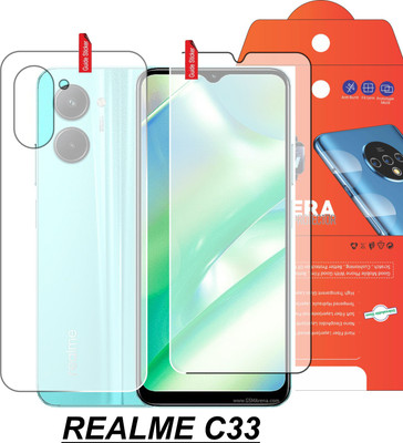 Olonga Front and Back Screen Guard for REALME C33(Pack of 2)