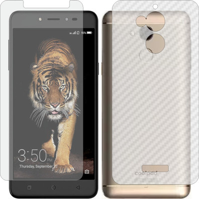 Mobling Front and Back Screen Guard for COOLPAD NOTE 5 (Front 9H Hardness Matte & Carbon Fiber Skin for Back)(Pack of 2)