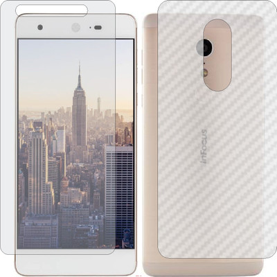 Mobling Front and Back Screen Guard for INFOCUS EPIC 1 (Front 9H Hardness Matte & Carbon Fiber Skin for Back)(Pack of 2)