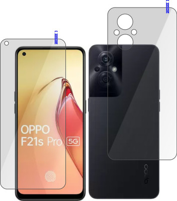 PONDRIK Front and Back Screen Guard for OPPO F21s Pro 5G(Pack of 2)