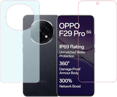 KARTRAY Front and Back Screen Guard for Oppo F29 Pro 5G, Front Clear Back Matte(Pack of 2)
