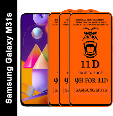 EXISITERS Front and Back Screen Guard for Samsung Galaxy M31S(Pack of 3)