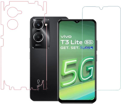 SPRITZEN Front and Back Screen Guard for Vivo T3 Lite 5G(Pack of 2)