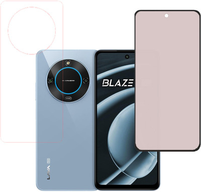 SPRITZEN Front and Back Screen Guard for Lava Blaze 2 5G(Pack of 2)
