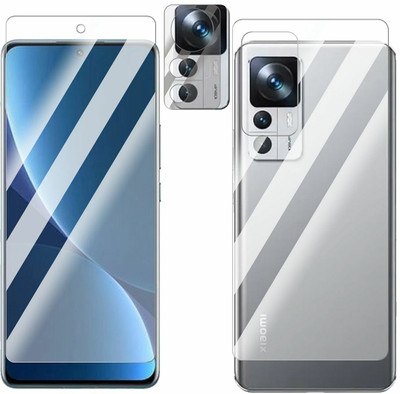 FCS Front and Back Screen Guard for Xiaomi 12T Pro(Pack of 3)