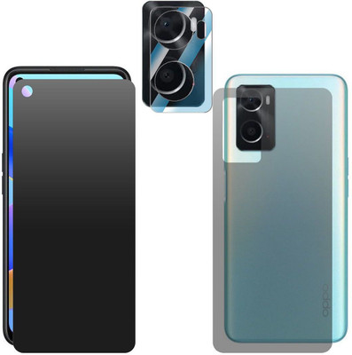 Enlinea Front and Back Screen Guard for OPPO A76 Front+Back+Camera (Matte)(Pack of 3)