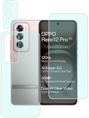 MOKPLZ Front and Back Screen Guard for Oppo Reno 12 Pro 5G SMARTPHONE(Pack of 3)