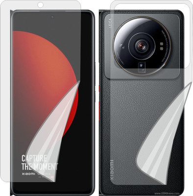 ZINGTEL Front and Back Tempered Glass for MI 12 S ULTRA 5G (Edge To Edge TPU, Full Coverage)(Pack of 1)