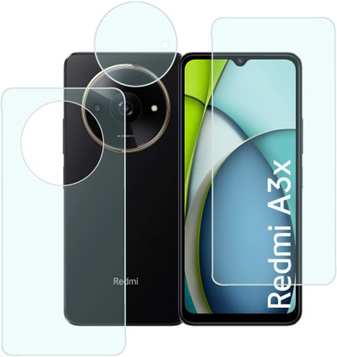 MOKPLZ Front and Back Screen Guard for Redmi A3X SMARTPHONE(Pack of 3)