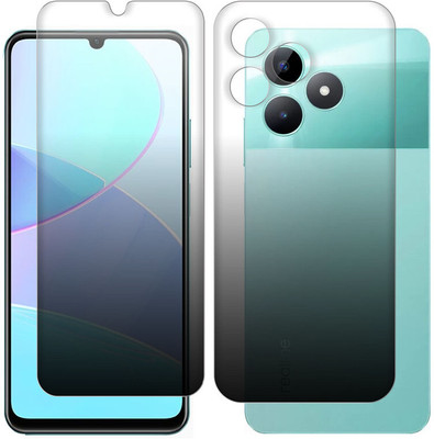 Enlinea Front and Back Screen Guard for Realme C51 Front+Back (Matte)(Pack of 2)