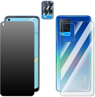 Enlinea Front and Back Screen Guard for Realme 8s 5G Front+Back+Camera (Matte)(Pack of 3)