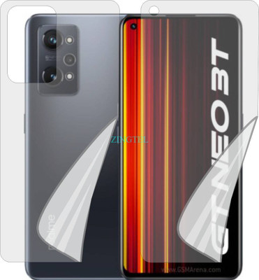 ZINGTEL Front and Back Screen Guard for REALME GT NEO3T (Edge To Edge TPU Covers Curved Edges)(Pack of 2)