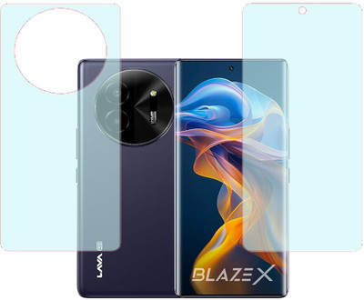 SPRITZEN Front and Back Screen Guard for Lava Blaze X 5G, Front Matte Back Matte(Pack of 2)