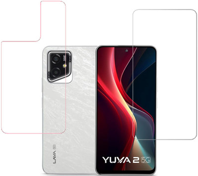 KARTRAY Front and Back Screen Guard for Lava Yuva 2 5G(Pack of 2)