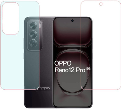 SPRITZEN Front and Back Screen Guard for Oppo Reno 12 Pro 5G, Front Clear, Back Matt(Pack of 2)