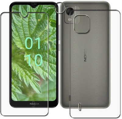 tombik Front and Back Screen Guard for av20-Nokia C110 -fb-lens(Pack of 3)