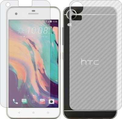 Mobling Front and Back Screen Guard for HTC DESIRE 10 PRO (Front 9H Hardness Matte & Carbon Fiber Skin for Back)(Pack of 2)