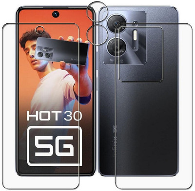 APTIVOS Front and Back Screen Guard for Infinix HOT 30 5G With Camera Lens Protector guard(Pack of 1)