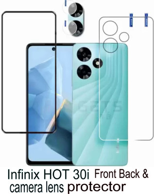 ICROMECK Front and Back Screen Guard for Infinix HOT 30i(Pack of 3)