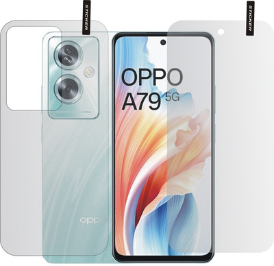 SHIVAAY Front and Back Screen Guard for OPPO A79 5G, A79 5G(Pack of 2)