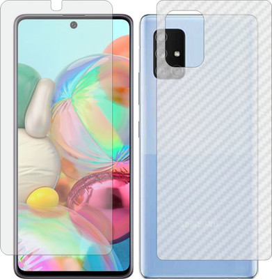 Mobling Front and Back Tempered Glass for SAMSUNG A72(Pack of 2)