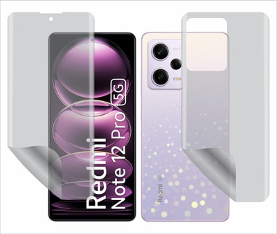 Fasheen Front and Back Screen Guard for XIAOMI REDMI NOTE 12 PRO(Pack of 1)