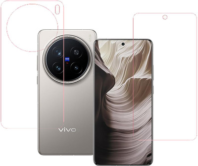 SPRITZEN Front and Back Screen Guard for Vivo X200 Pro 5G, Front Clear Back Clear(Pack of 2)